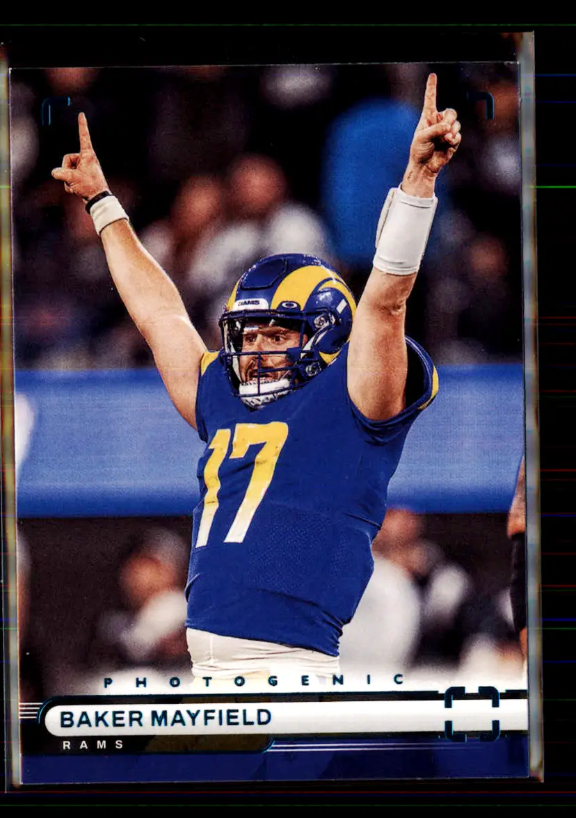Baker Mayfield 2022 Panini Chronicles Photogenic Teal #PH-26 - (113) - Los Angeles Rams