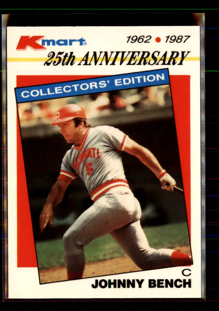 Johnny Bench 1987 Kmart Topps #12 - (pk1c) - Cincinnati Reds