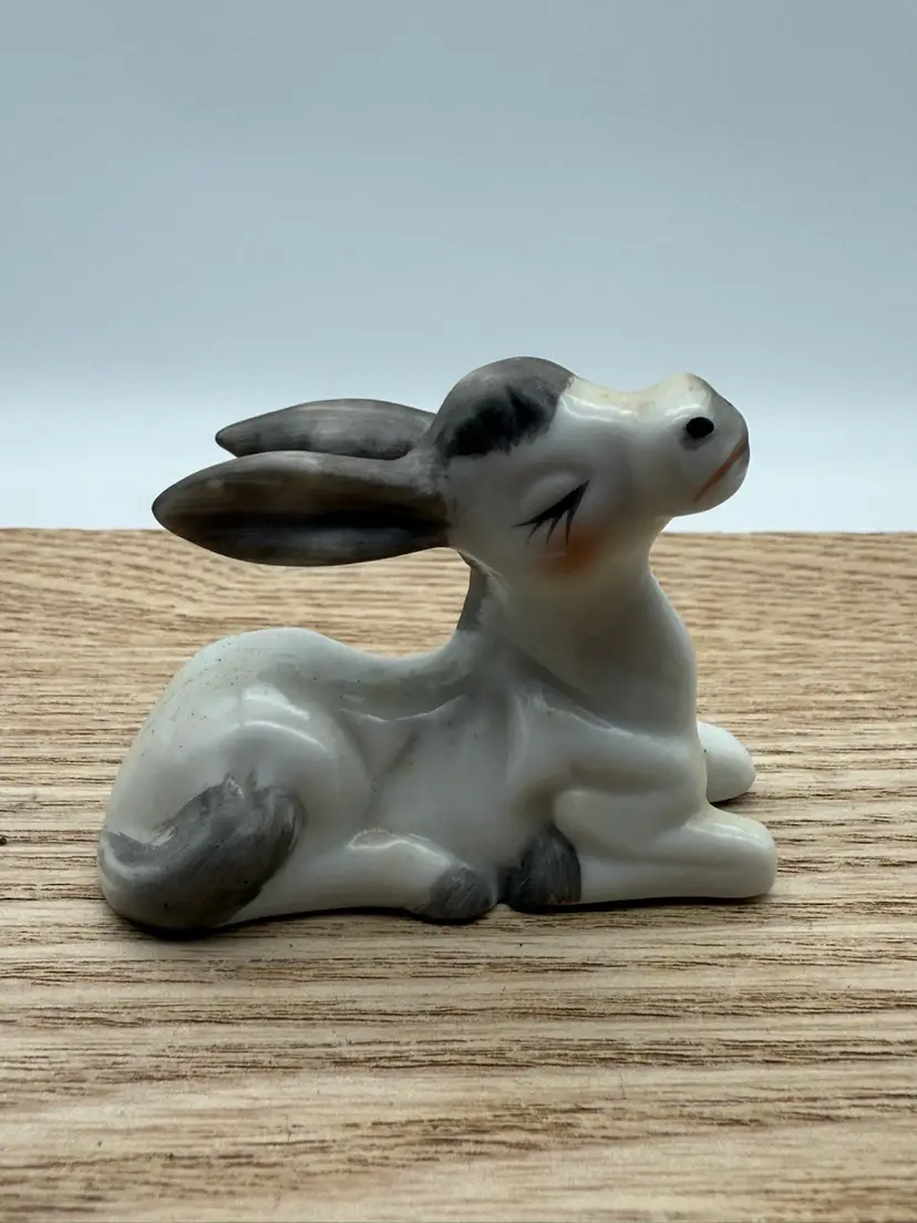 Porcelain Figurine Donkey