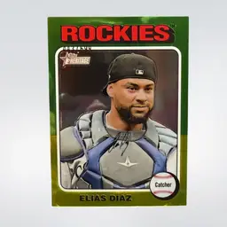 Elias Diaz 2024 Topps Heritage High Number Chrome #474 443/699 Rockies