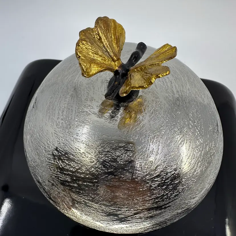 Michael Aram Butterfly Ginkgo Round Trinket Box