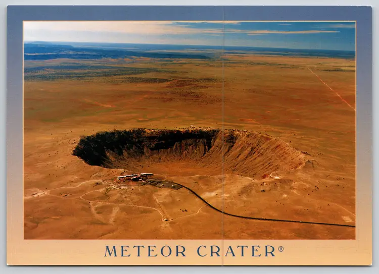 Postcard Meteor Crater Northern Arizona Barringer Crater Meteorite Impact Site - 11065