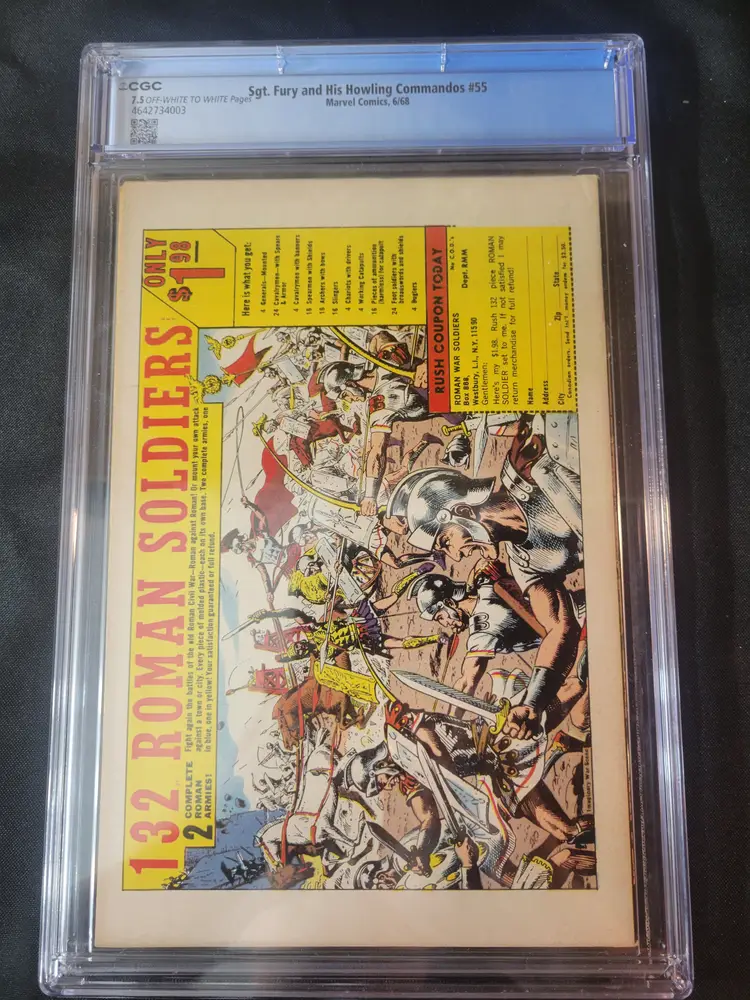 CGC 7.5 Sgt. Fury & his Howling Commandos #55