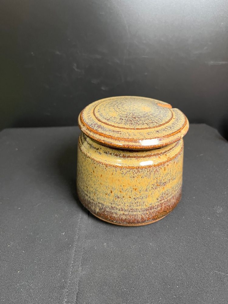 Studio Pottery Honey Pot w/ Lid