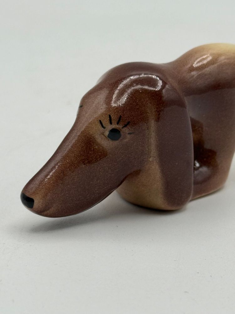 Ceramic Dachshund Figurine 9”