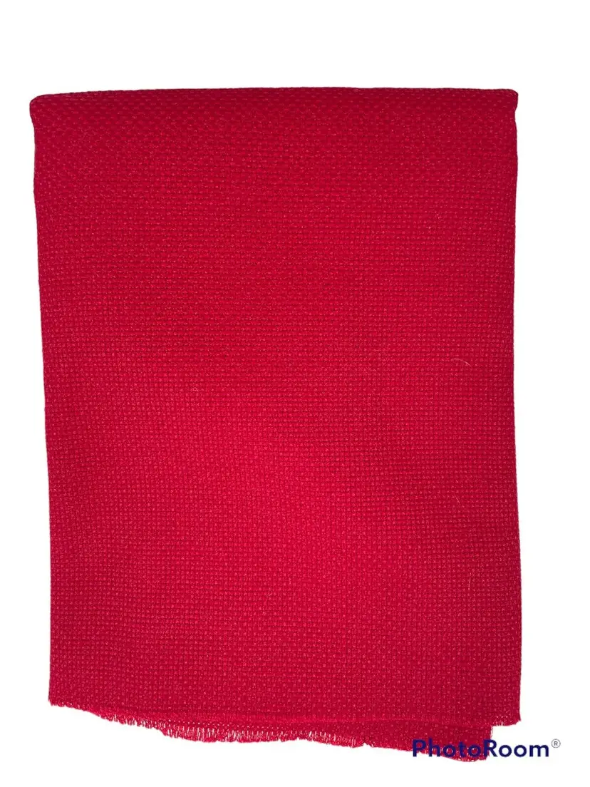 Red Cross Stitch Cloth Aida Material 18x50 inches NEW
