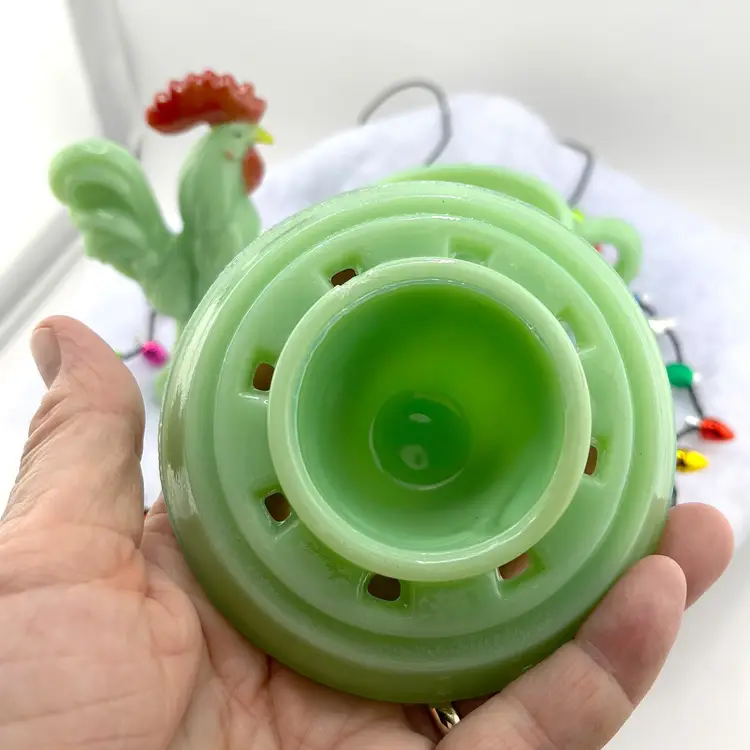 Jadeite Green Rooster & Juicer