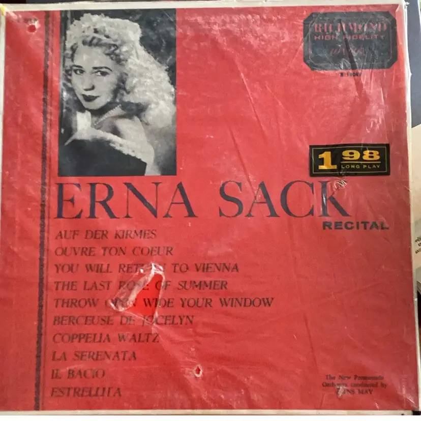 Vintage Vinyl - Erna Sack Recital