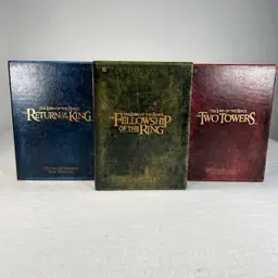 LOTR Lord of The Rings Fellowship Of The Ring 3-DVD Sets Platinum Edition  EUC