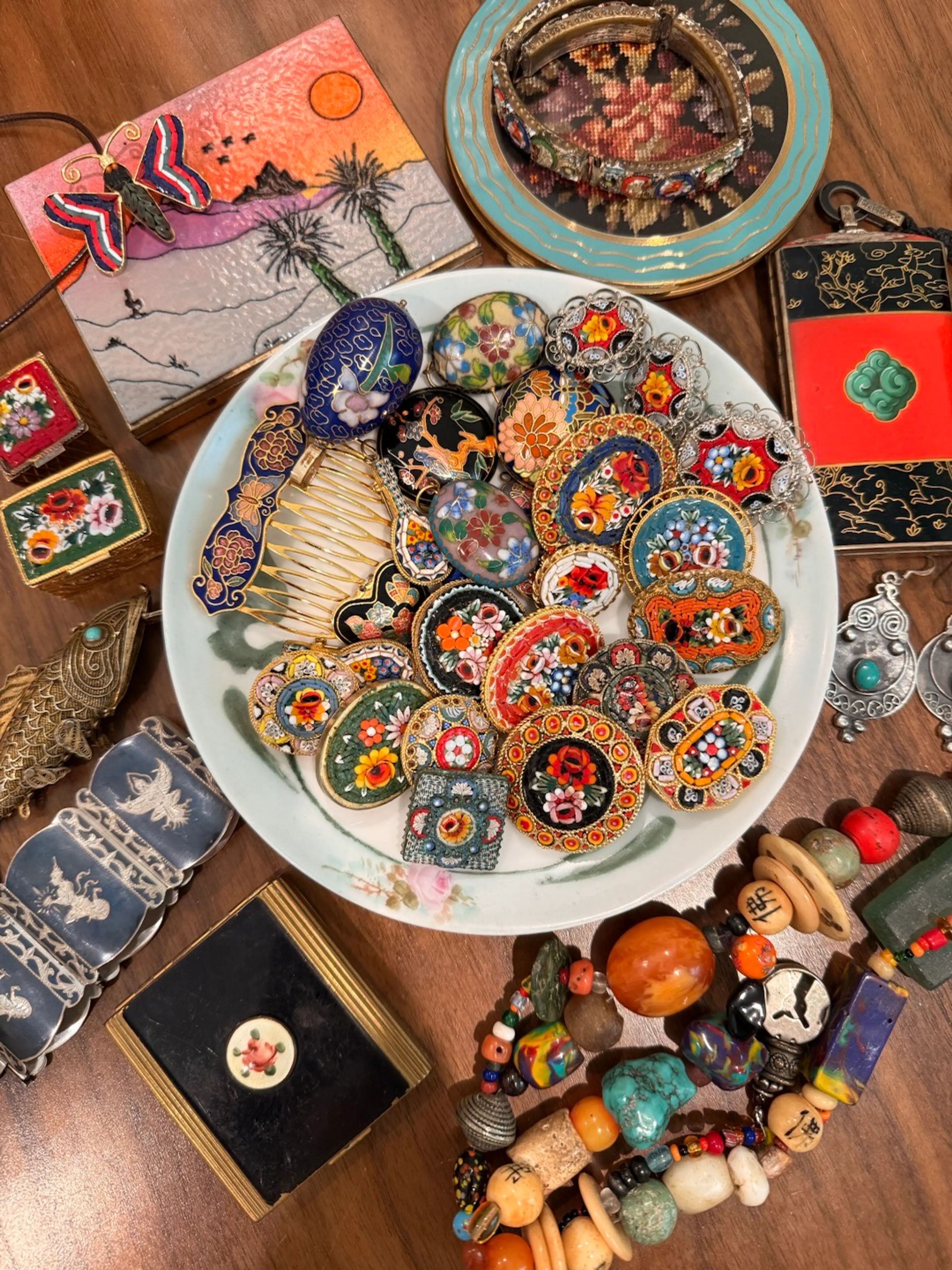 Jewelry Dig! Micros, Cloisonné, Sterling And More!