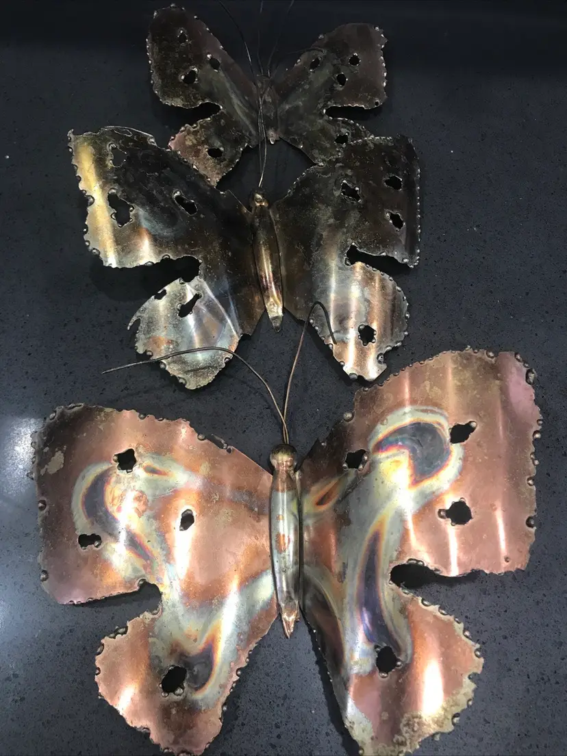 Three Metallic Butterfly