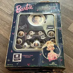 Vintage Barbie tea set