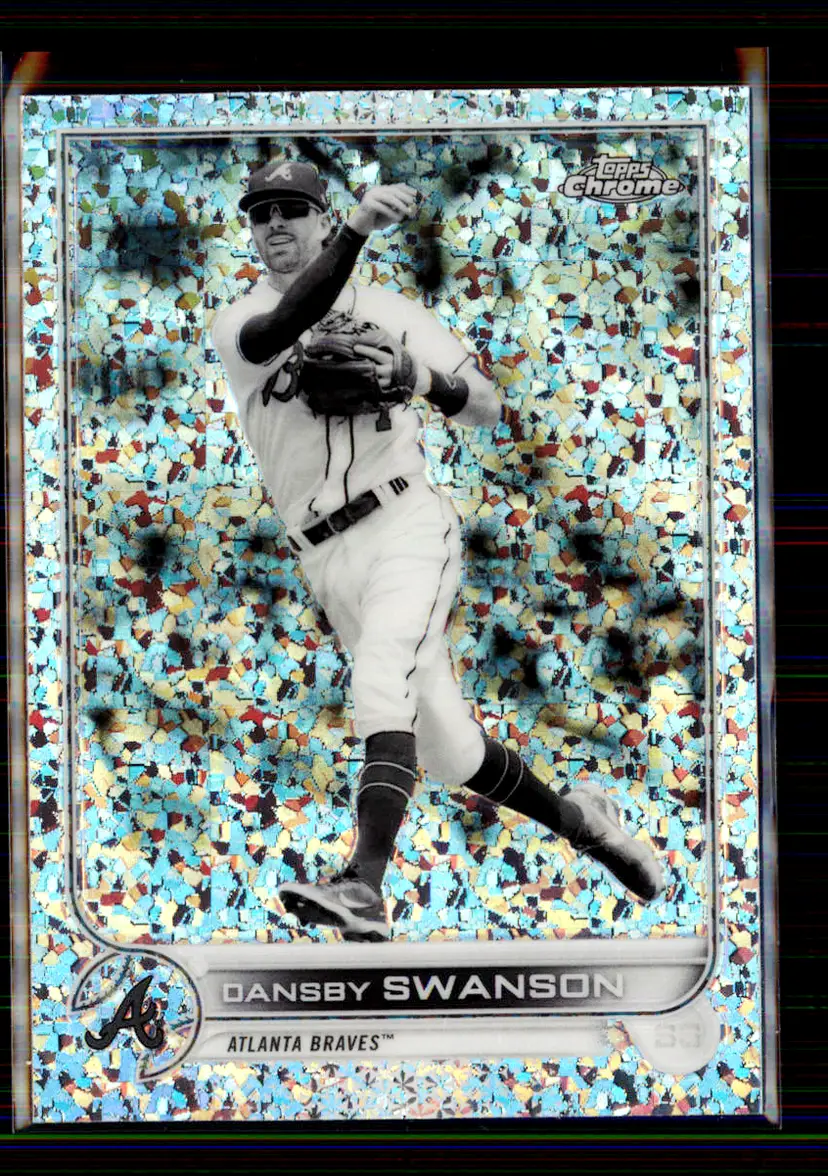 Dansby Swanson 2022 Topps Chrome Speckle Refractor #46 - Atlanta Braves - (147-258)