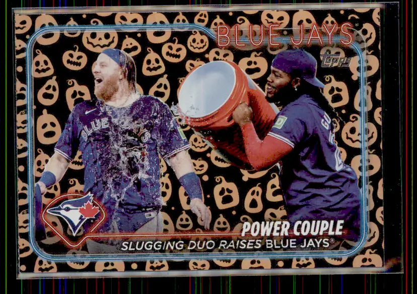 Justin Turner / Vladimir Guerrero Jr. 2024 Topps Update Series Jack O' Lantern # - Toronto Blue Jays - (153-266)