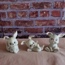 HOMCO 3.5" BUNNY RABBIT SET