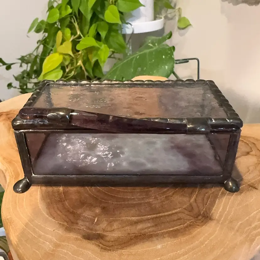 Stained Glass Trinket Box