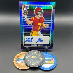 Miller Moss Auto 12/20 Blue 2023 Leaf Pro Set Louisville Cardinals