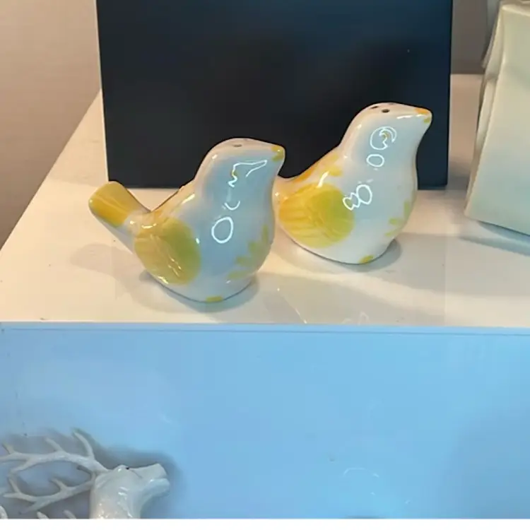 Vintage Yellow Bird Salt & Pepper Shakers
