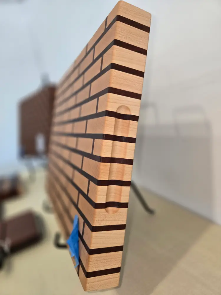Brick Pattern End Grain Cutting Board