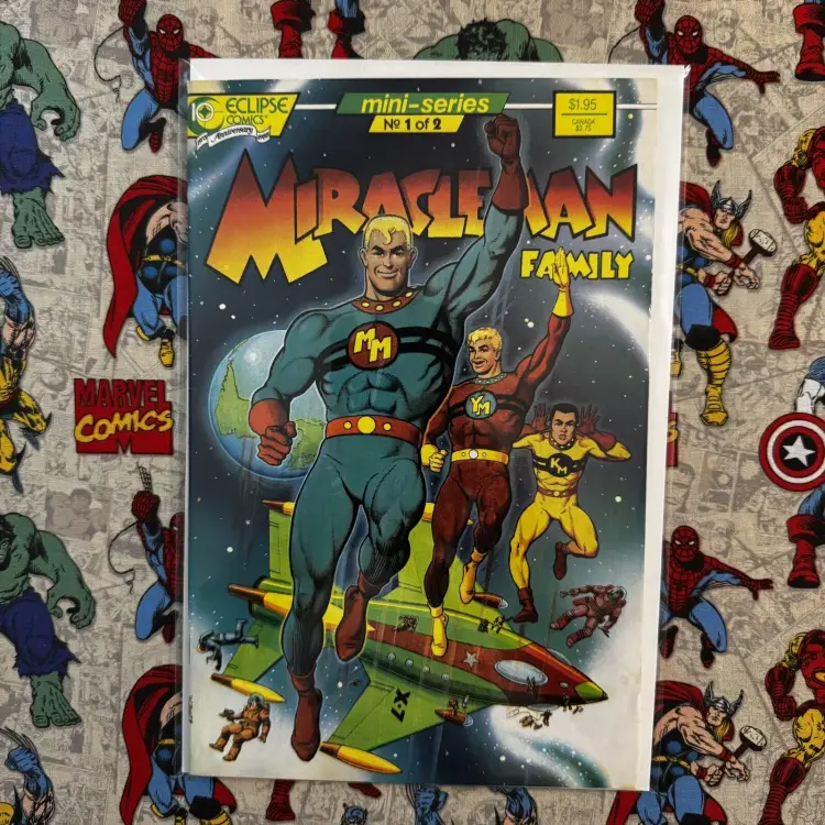 MIRACLEMAN FAMILY #1 & #2 Complete Mini-Series Set Eclipse Comics 1988