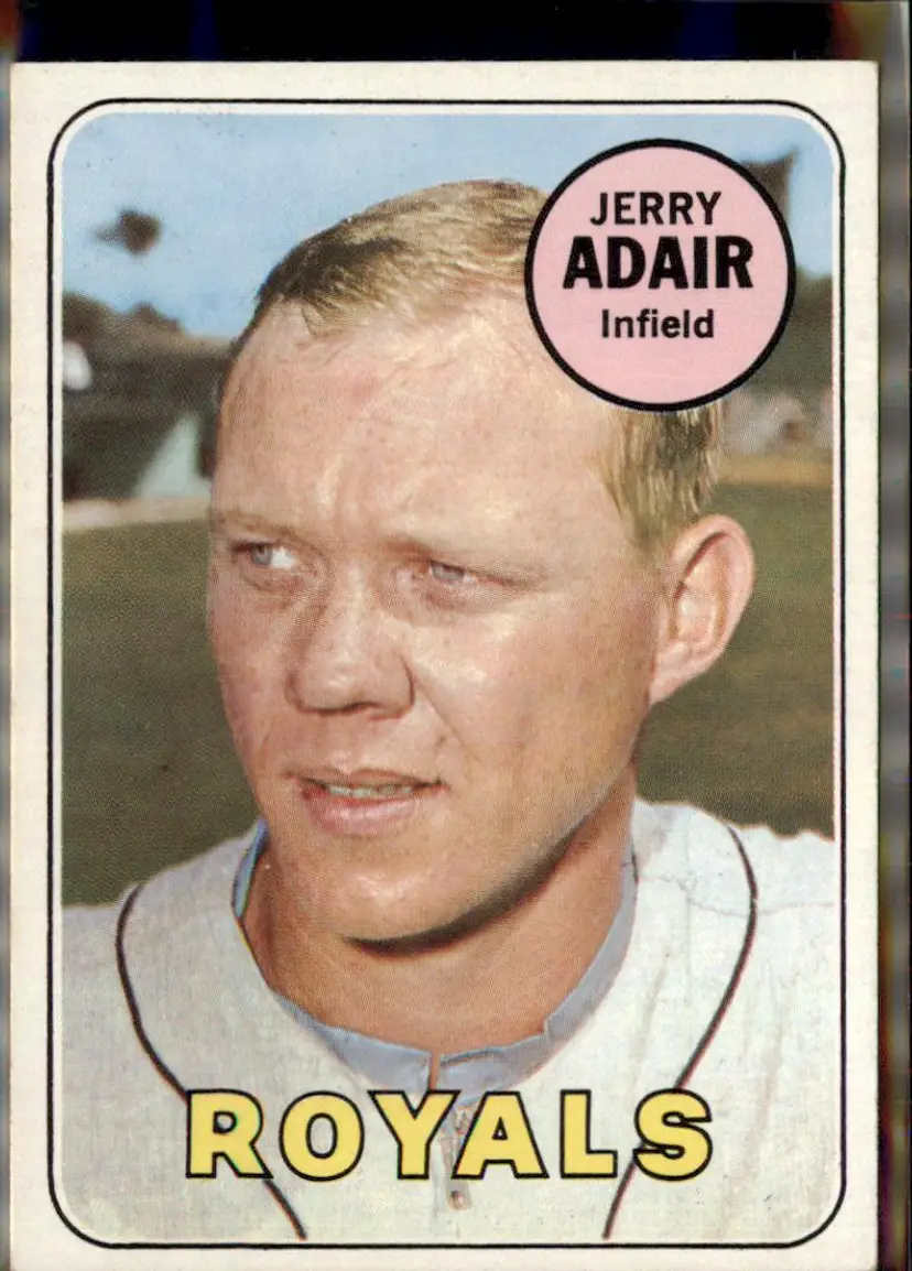 1969 Topps #159 Jerry Adair - (pk3) - Kansas City Royals