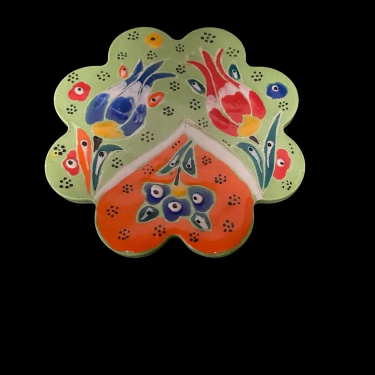 Coaster -Traditional Hand-Painted From Turkey Very Colorful