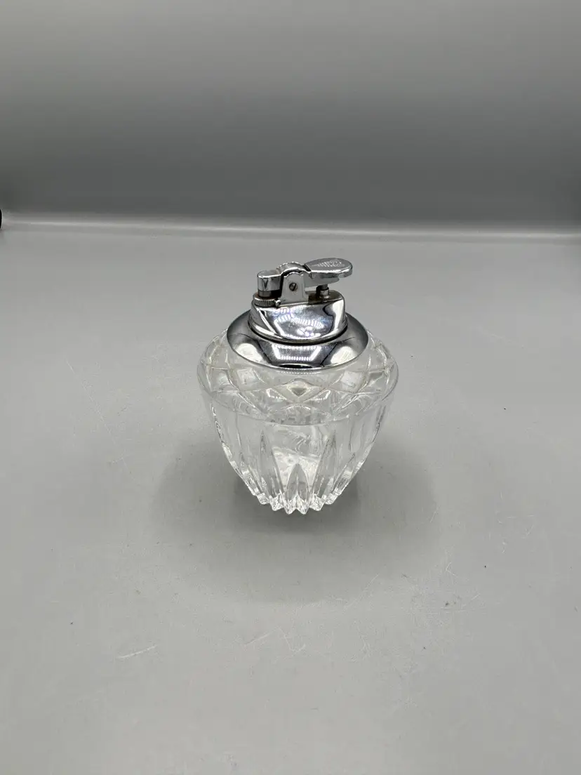 Vintage Cut Crystal table lighter