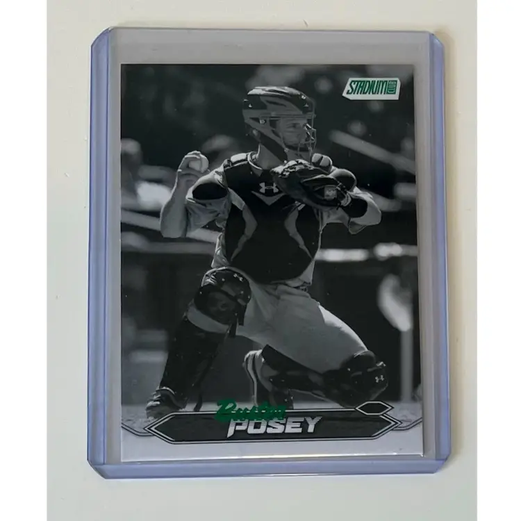 Buster Posey Black And White San Francisco Giants