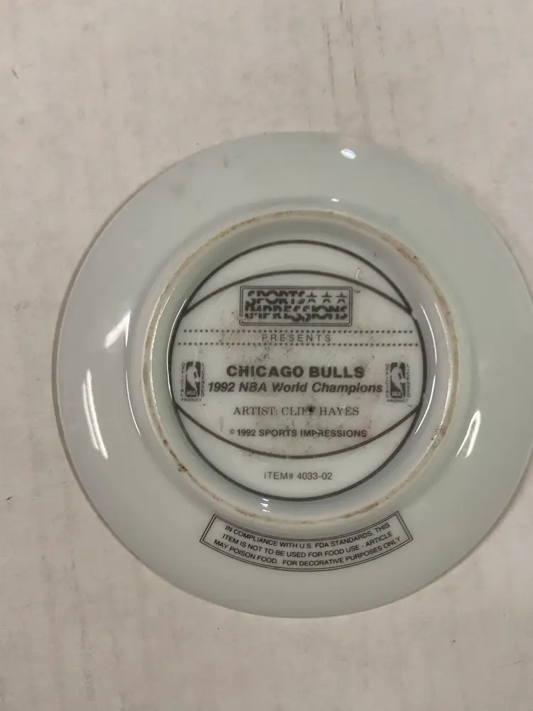 Chicago Bulls 1992 NBA World Champions Sport Impressions Plate