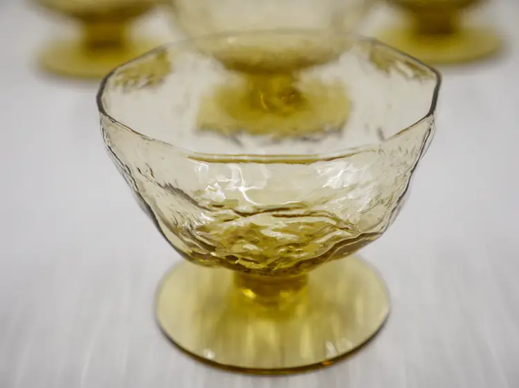 Set of 4 Vintage Champagne Glass Dessert Cups