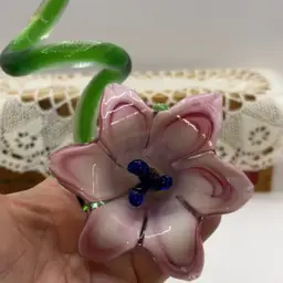 Glass Pink Flower