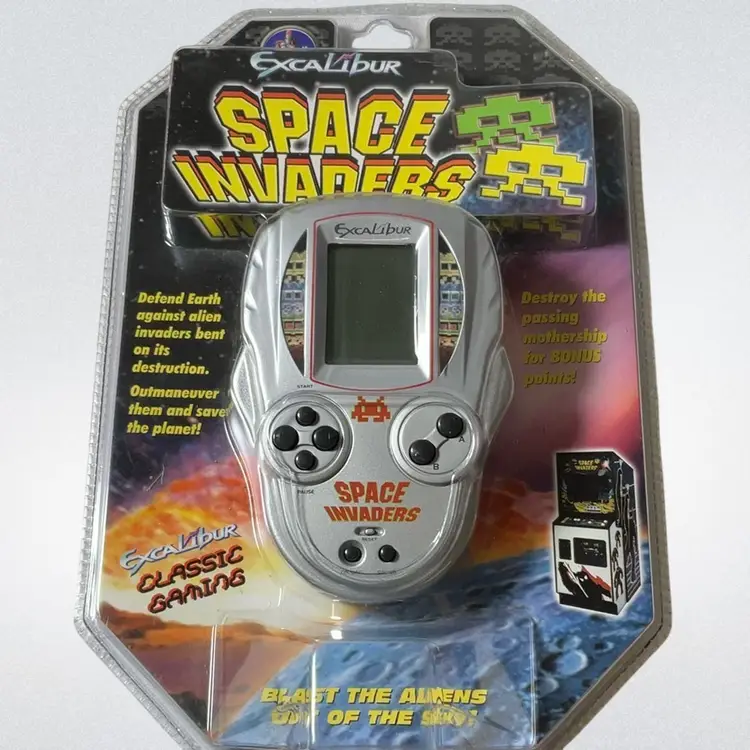 VTG Excalibur Space Invaders Electronic Handheld Game New in Package