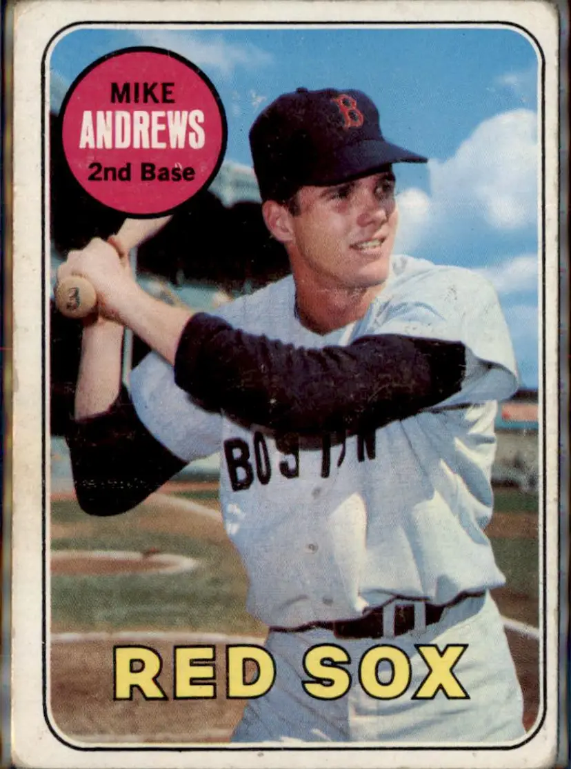 1969 Topps #52 Mike Andrews - (pk3) - Boston Red Sox