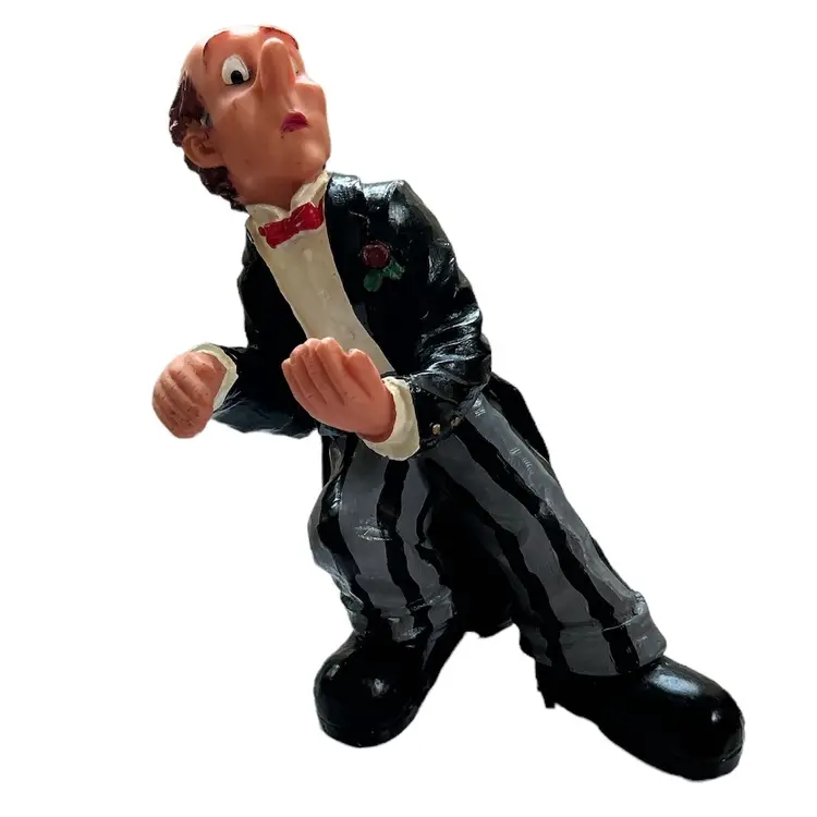 Ganz James the Butler with Red Bow Tie Resin Kitchen Spoon Rest Holder