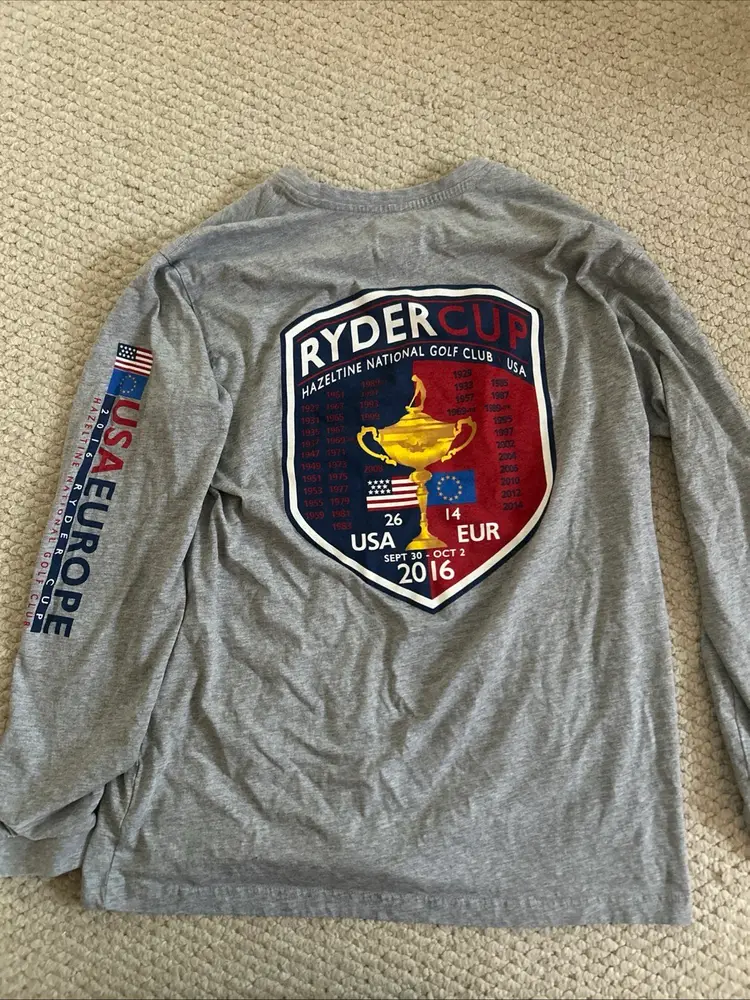 2016 Ryder Cup Hazeltine Long Sleeve Golf T-Shirt Men's L