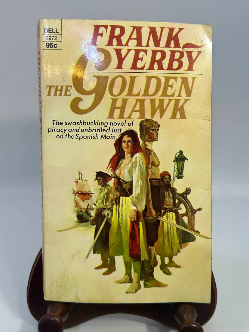 Vintage 'The Golden Hawk' By Frank Yerby 1972 Paperback Book Dell Book