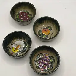 4” Set Of 4 Mexican Talavera Bowls
