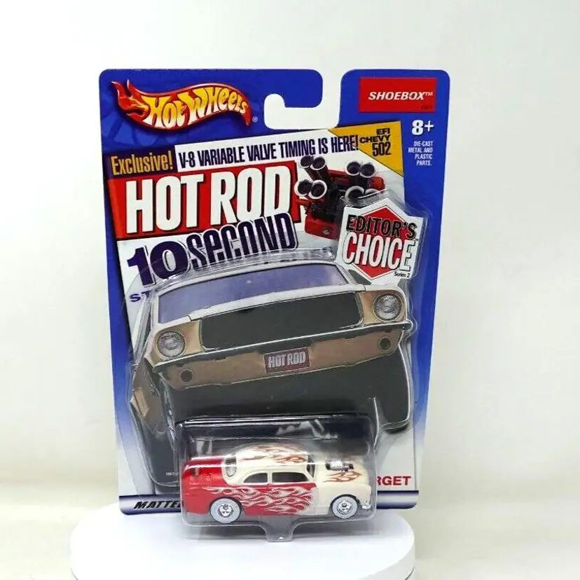 Hot Wheels SHOEBOX CARD EDITOR'S CHOICE HOT ROD 10 SECONDS HOT WHEELS 1/64