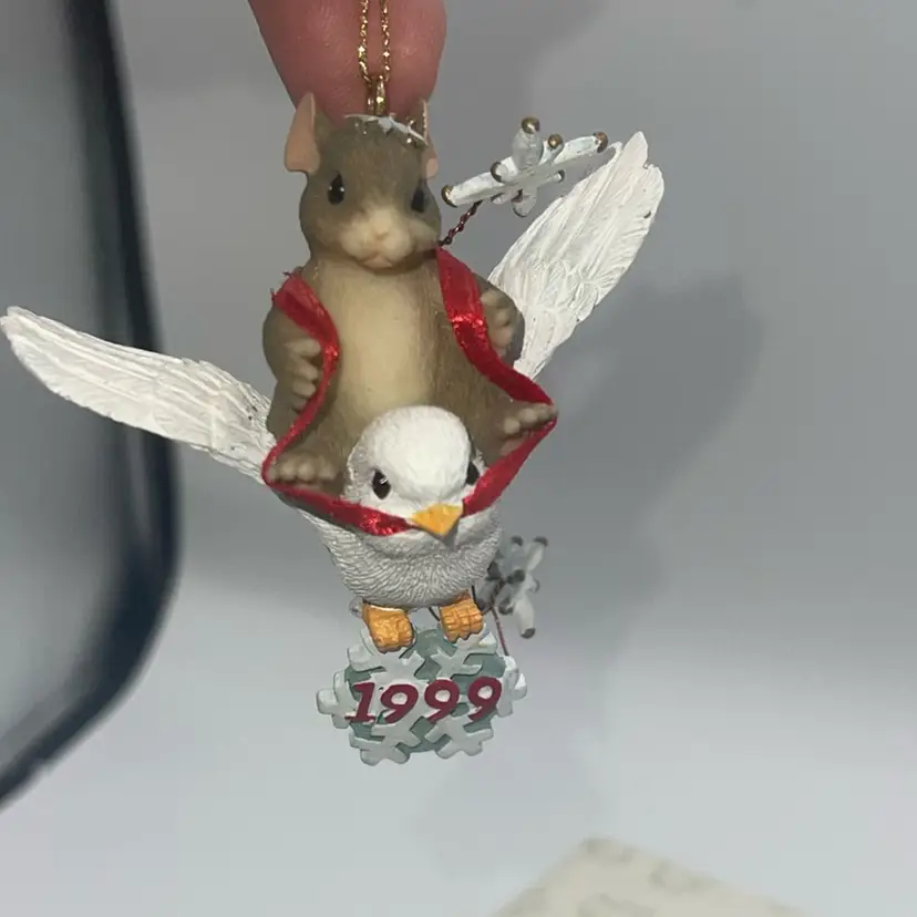 Charming Tails Snowbird Ornament With Box 1999