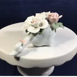 Porcelain Swan Duck Flower