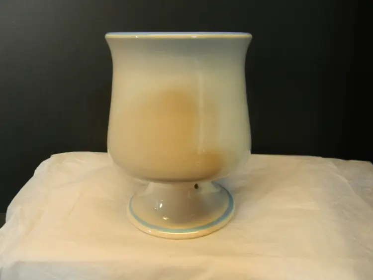 Blue and White Ceramic Coffee Mug