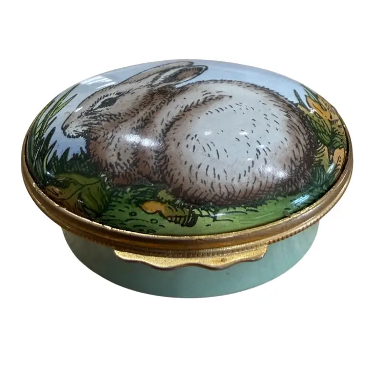 Tiffany And Company With Halcon Days Trinket Box With Bunny