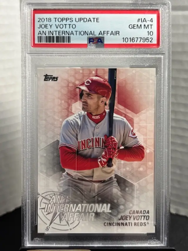 JOEY VOTTO 2018 Topps Update #IA4 International Affair PSA 10 Gem Mint