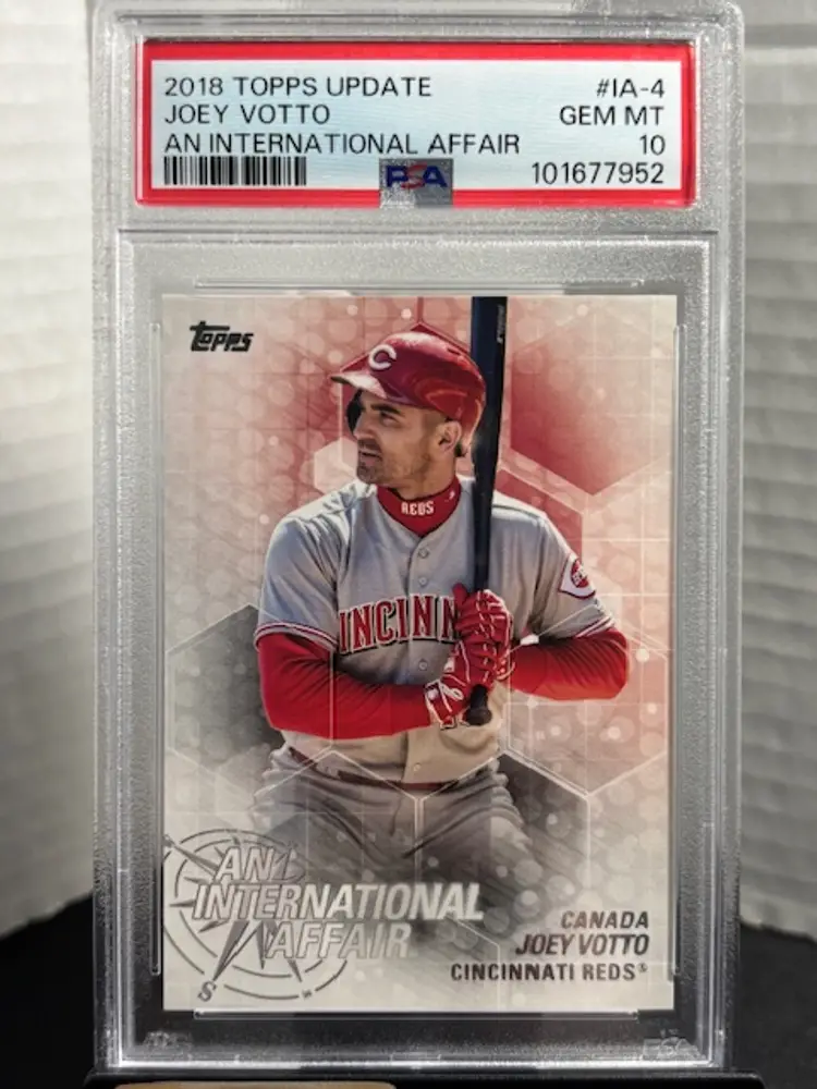 JOEY VOTTO 2018 Topps Update #IA4 International Affair PSA 10 Gem Mint