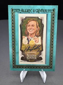 Katie Ledecky 2024 Topps Allen & Ginter Olympic Swimmer Framed Mini On-Card Auto #15/50