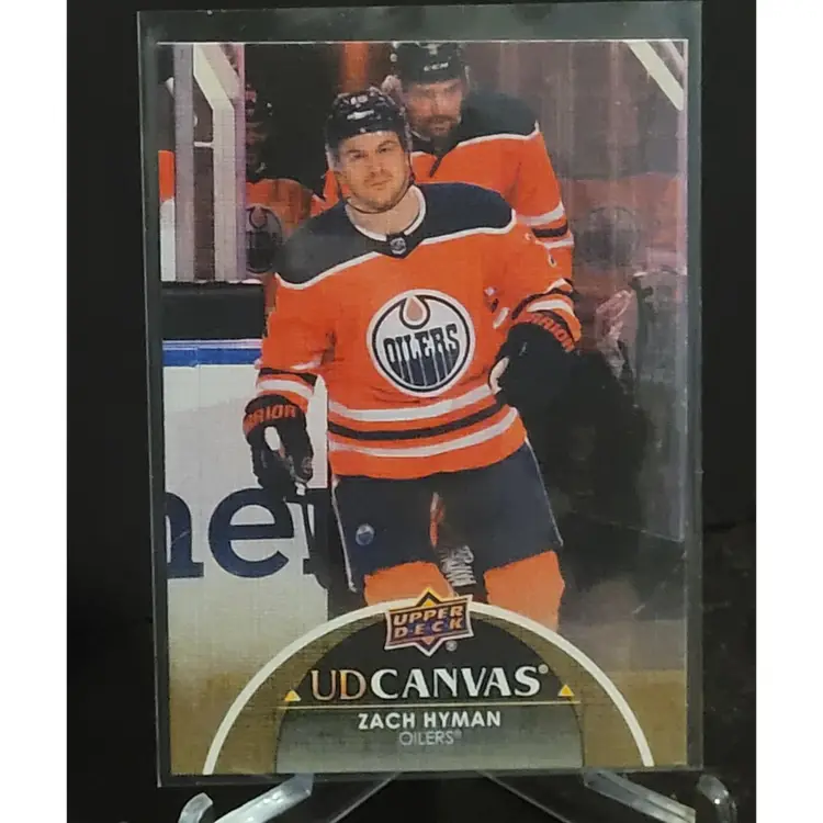 2021-22 UD Extended Series UD Canvas #C300 Zach Hyman - Edmonton Oilers