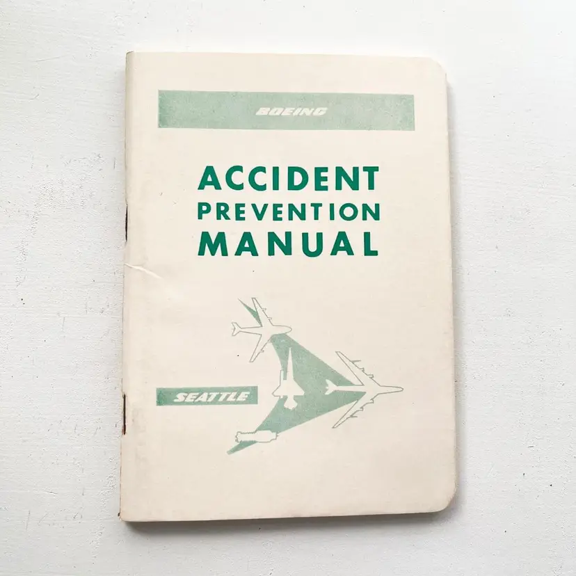 Boeing Airplane Company Accident Prevention Manual Vintage 1950s Seattle Division