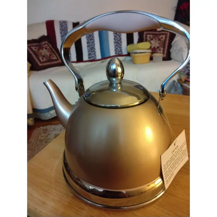 Wolfgang Puck Petite Tea Pot Gold Metallic