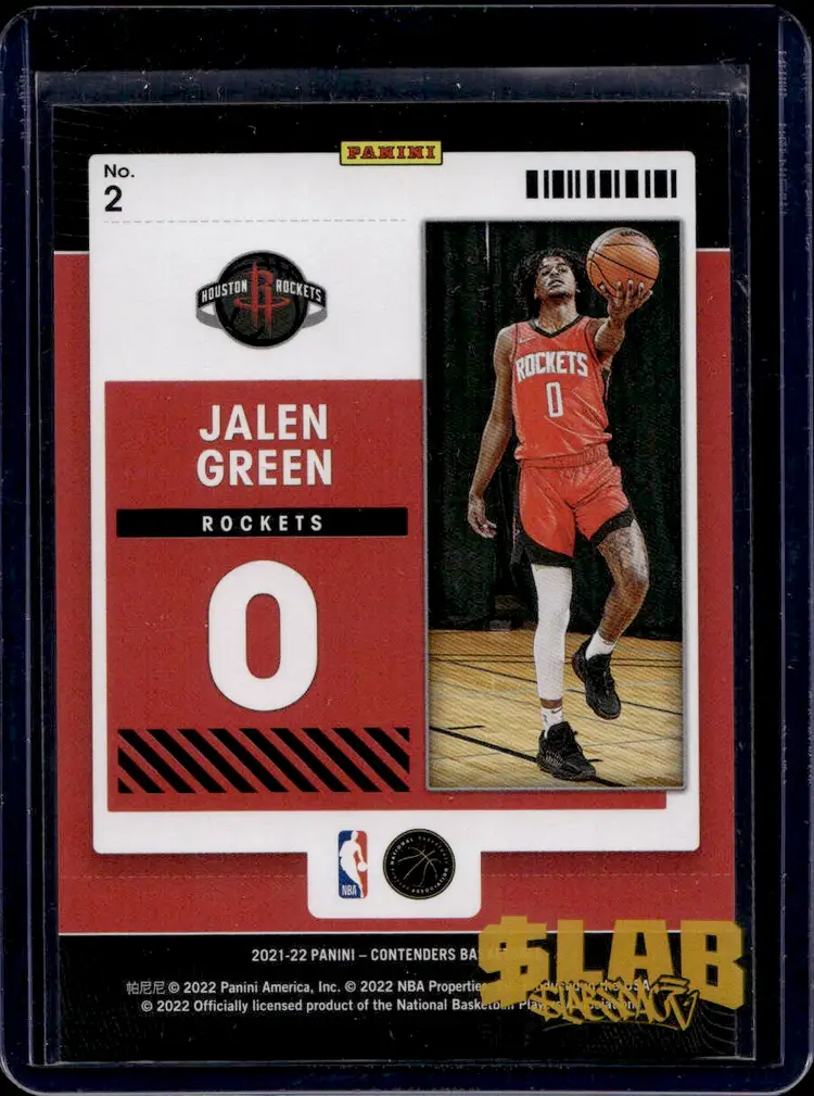 Jalen Green Rookie of the Year Contender Card