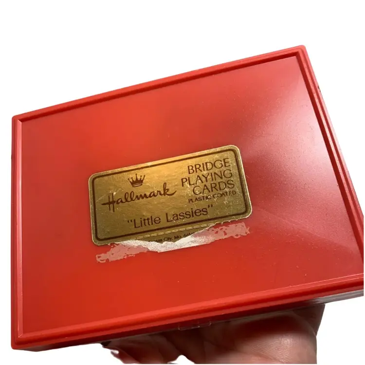 VTG Hallmark “Little Lassies” Bridge Playing Cards. 2 Decks, Still Sealed, Unopened Lo